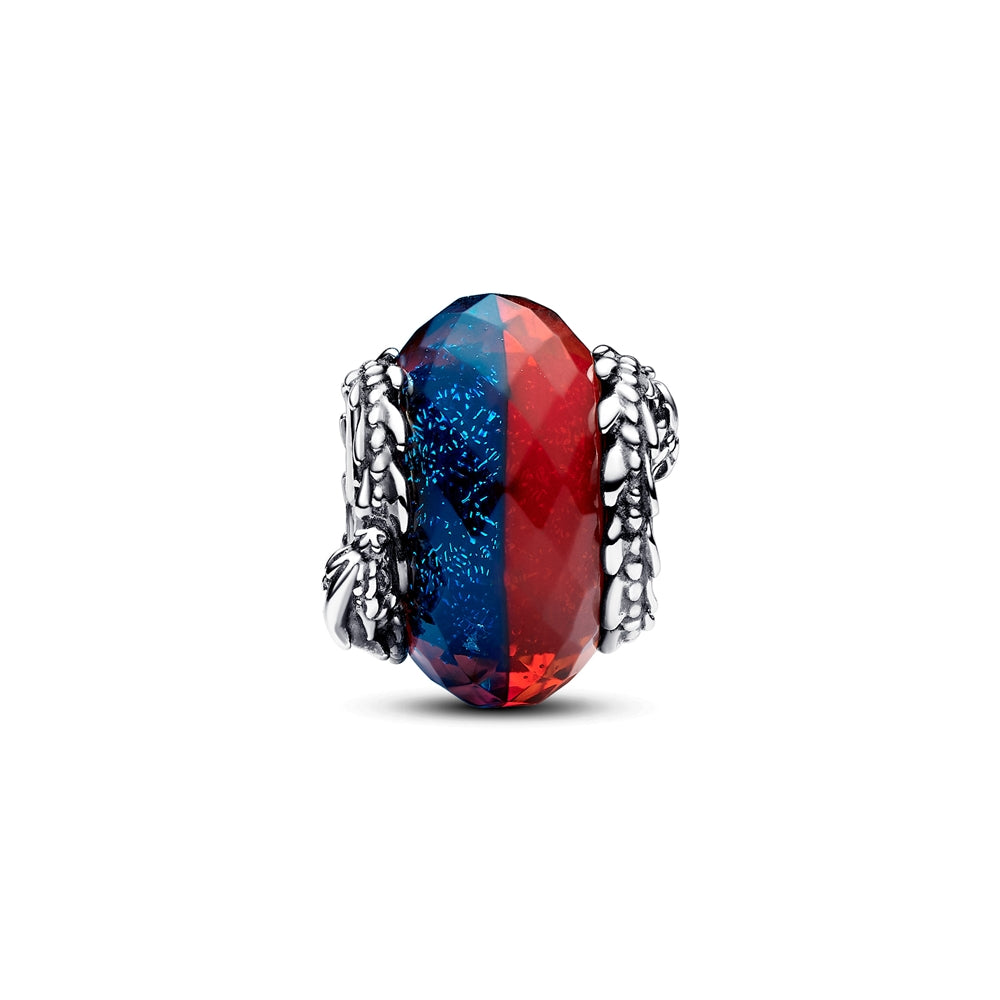 Pandora Game of Thrones Ice & Fire Dragons Dual Murano Glass Charm