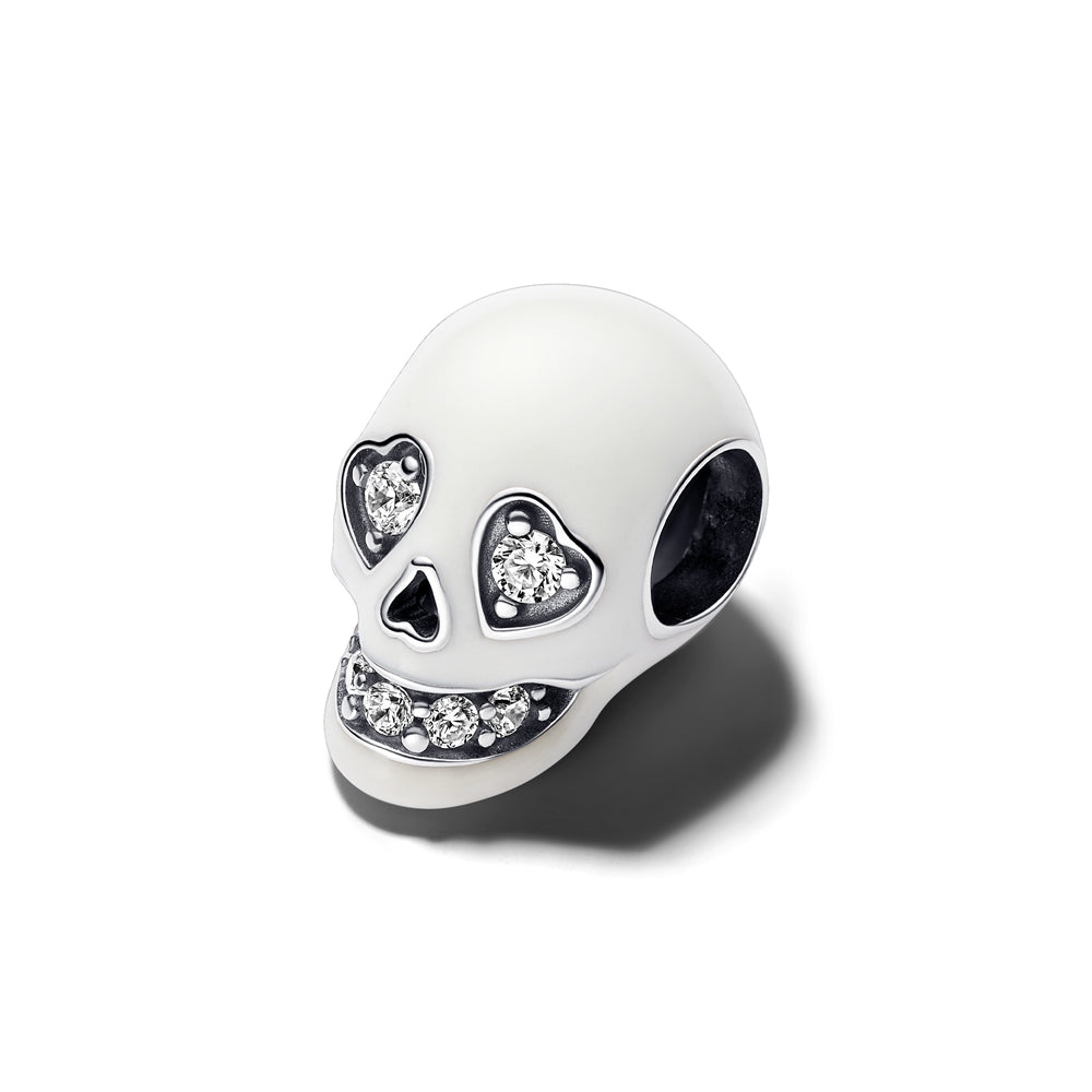 Pandora Glow-in-the-dark Sparkling Skull Charm