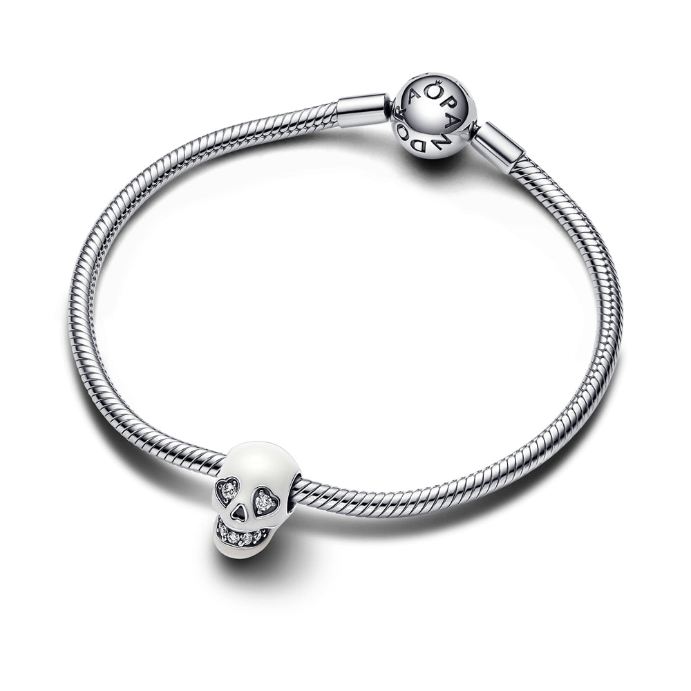 Pandora Glow-in-the-dark Sparkling Skull Charm