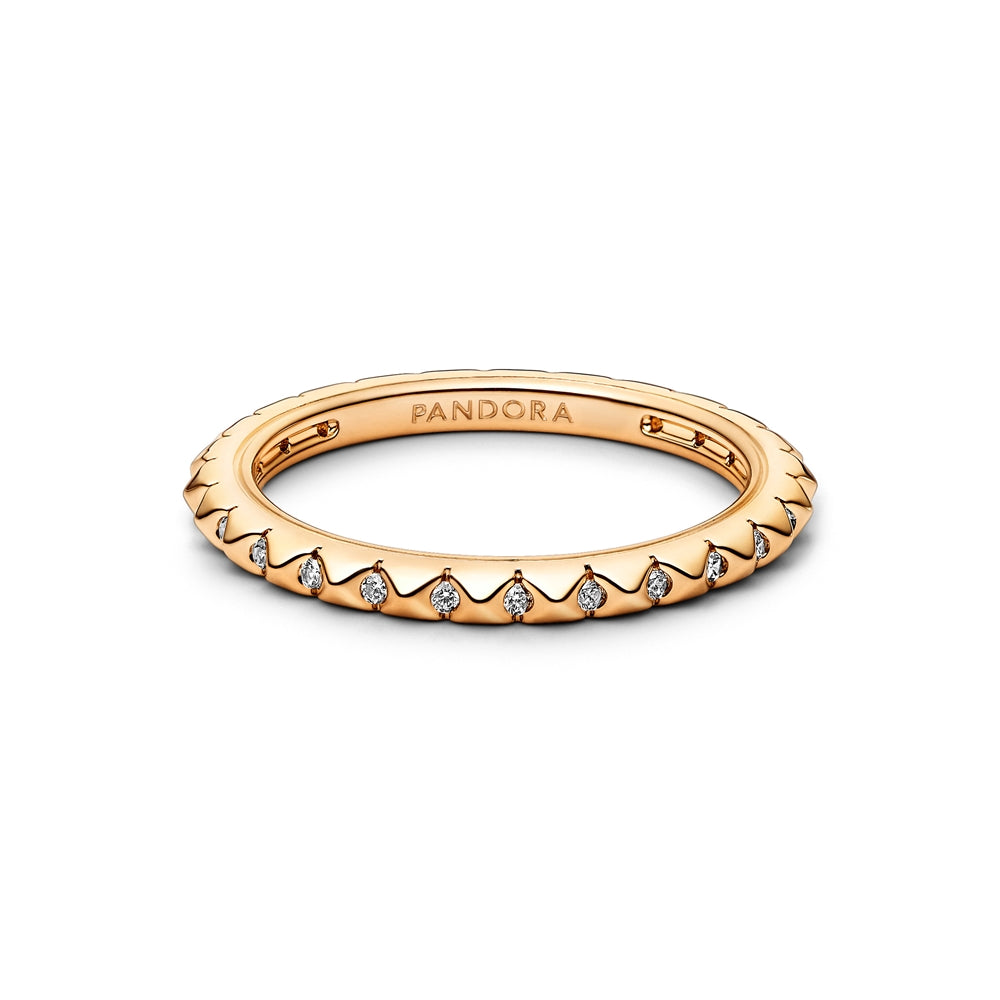 Pandora  Gold Pyramids Ring