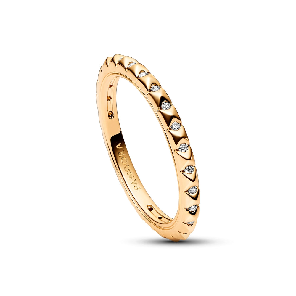 Pandora  Gold Pyramids Ring