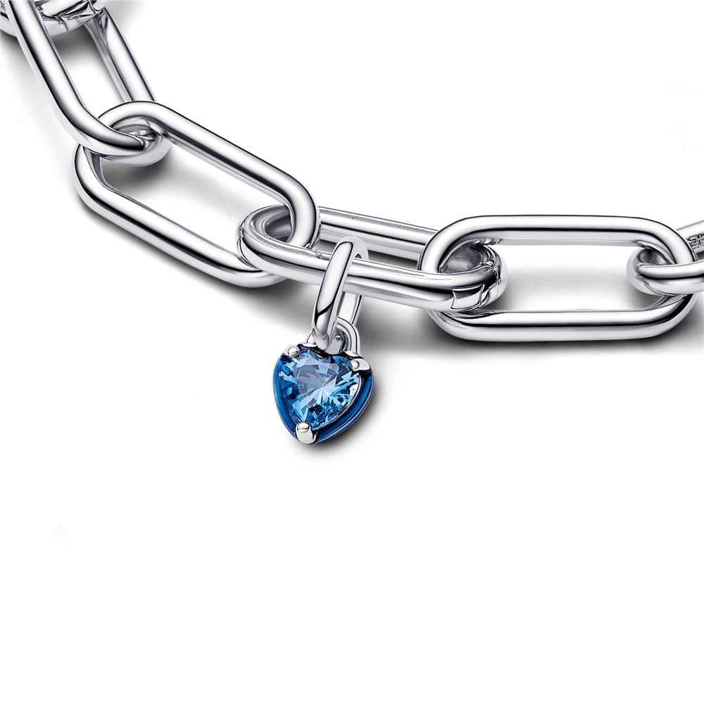 Pandora  Blue Chakra Heart Mini Dangle Charm