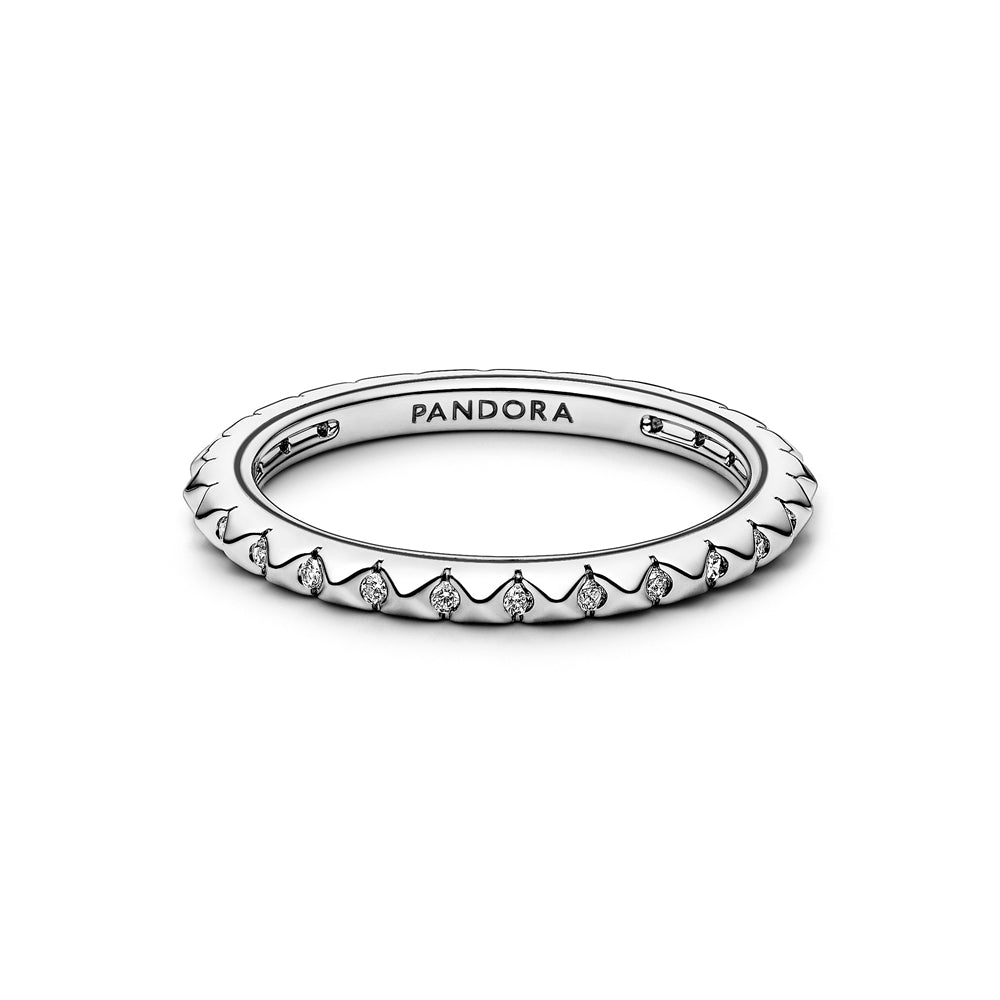 Pandora  Silver Pyramids Ring