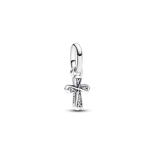 Pandora  Sparkling Cross Mini Dangle Charm