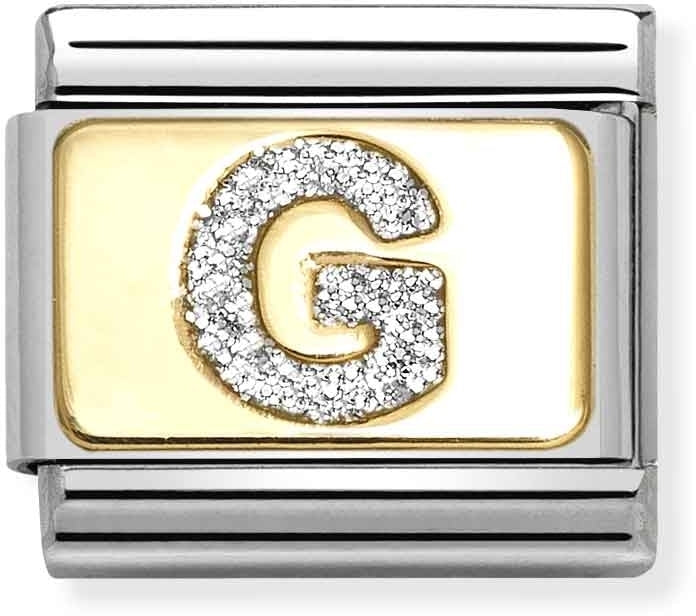 Nomination Gold Glitter G Charm