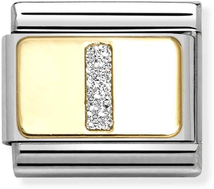 Nomination Gold Glitter I Charm