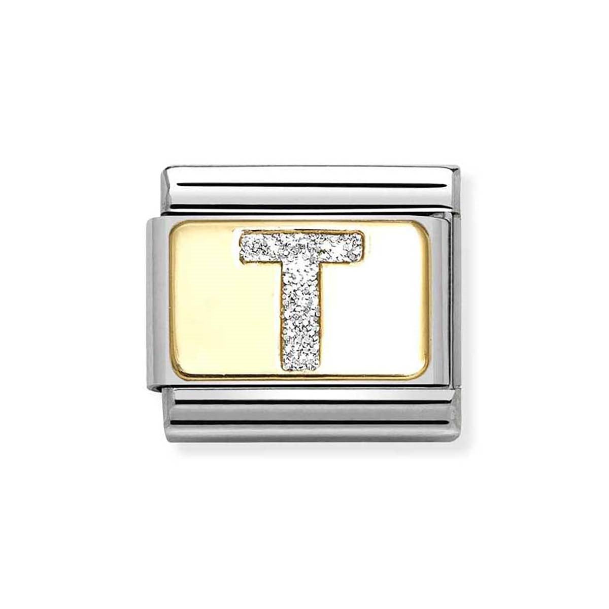 Nomination Gold Glitter T Charm