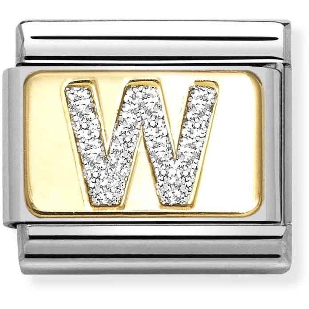 Nomination Gold Glitter W Charm