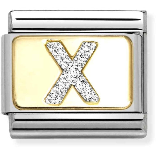 Nomination Gold Glitter X Charm