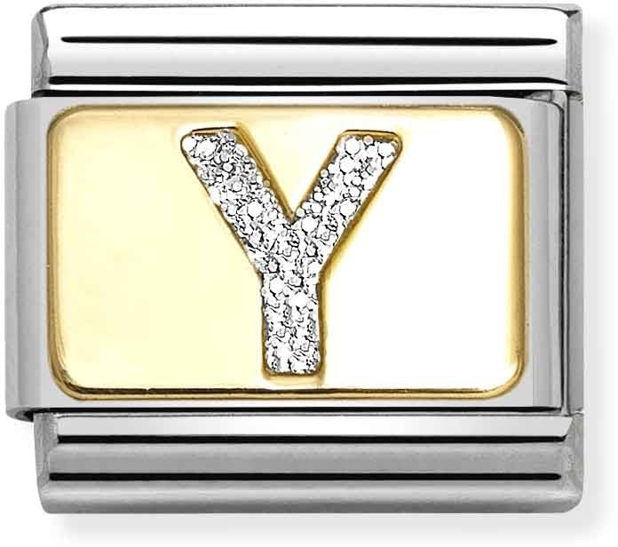 Nomination Gold Glitter Y Charm