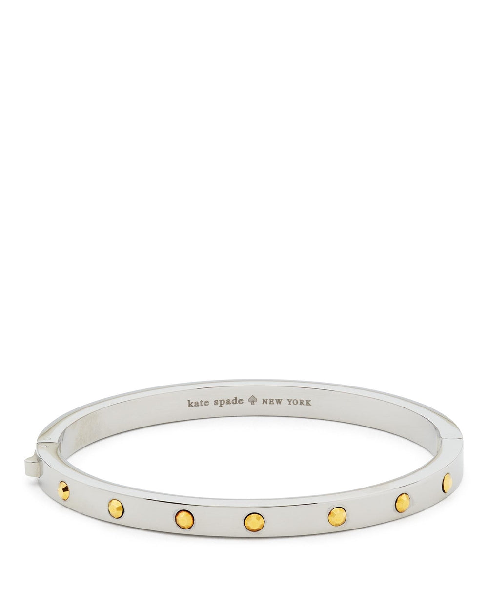 Kate Spade New York Gold Mix Set in Stone Hinged Bangle