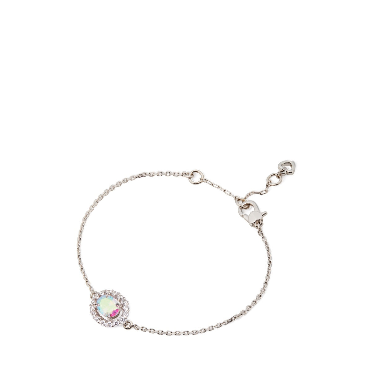 Kate Spade New York Silver Horizontal Oval Halo Bracelet