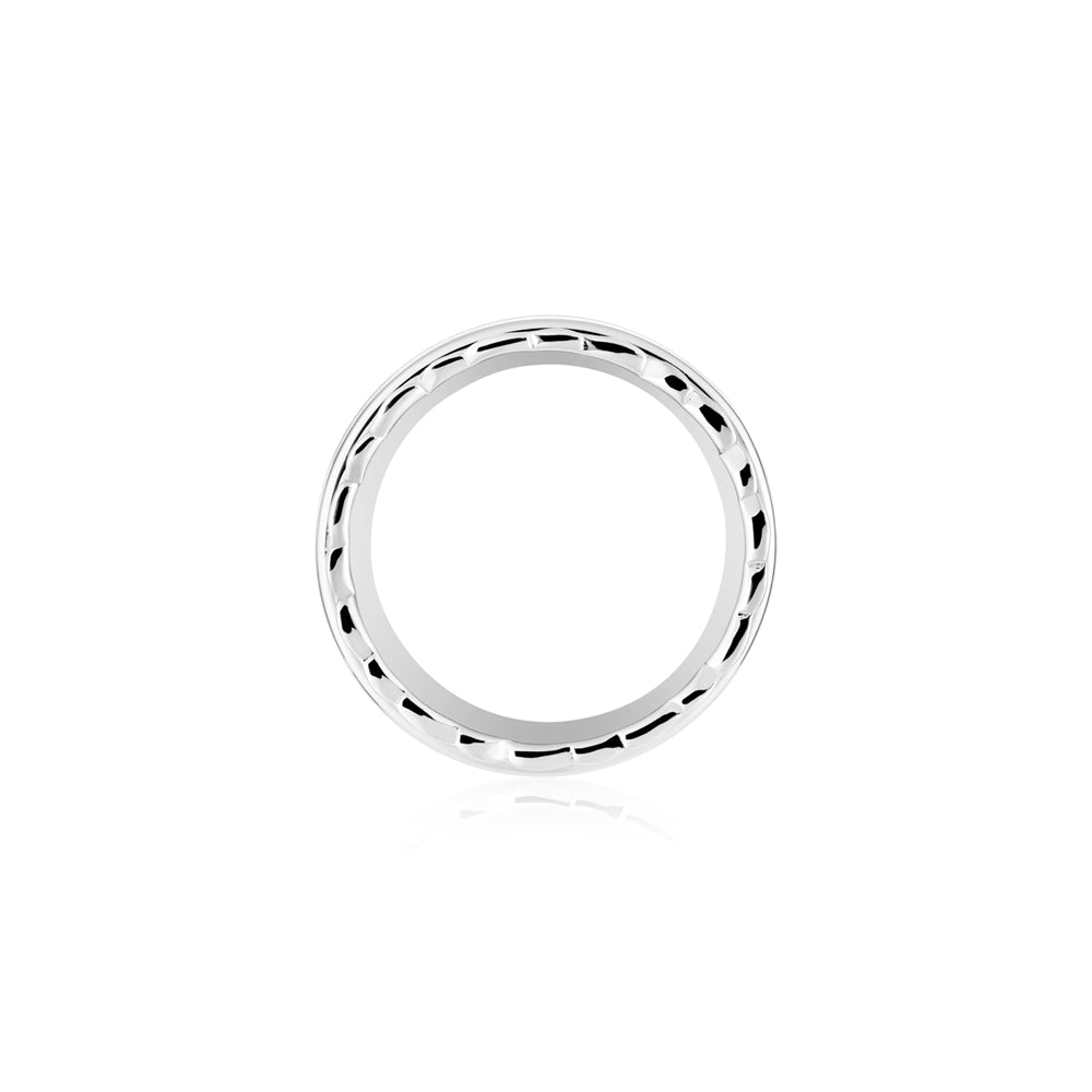 Argento Silver Textured Calming Ring