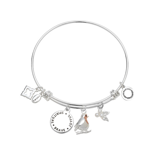 Karma Rose Gold Mix Robin Berries Bangle