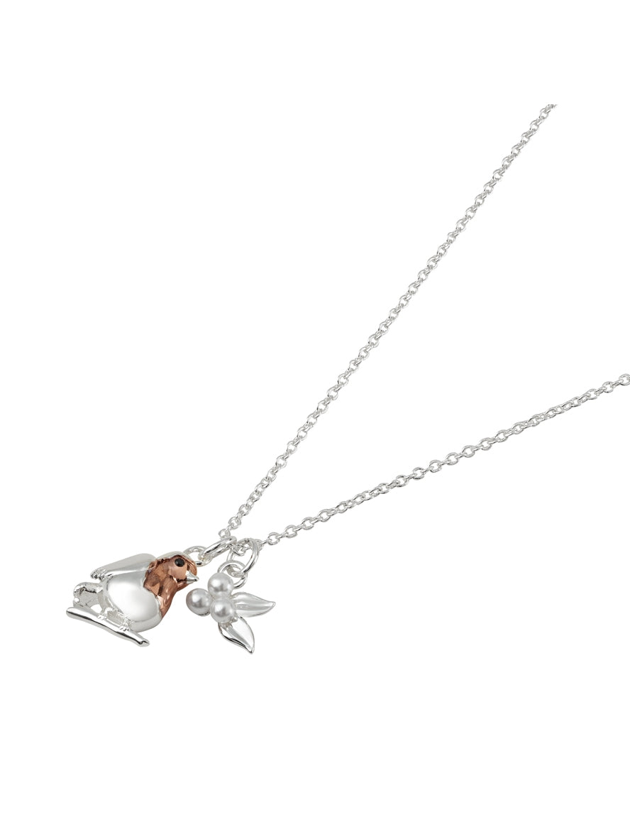 Karma Rose Gold Mix Robin Berries Necklace