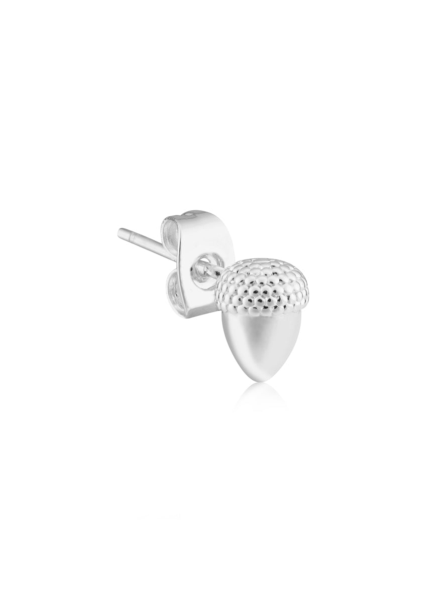 Karma Silver Nut Studs