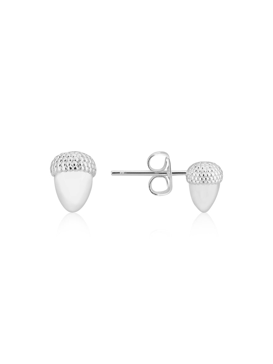 Karma Silver Nut Studs