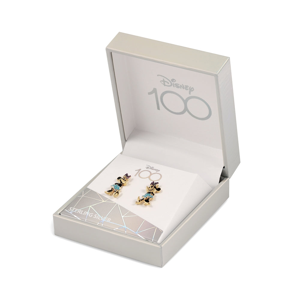 Disney Gold Disney 100 Minnie Studs