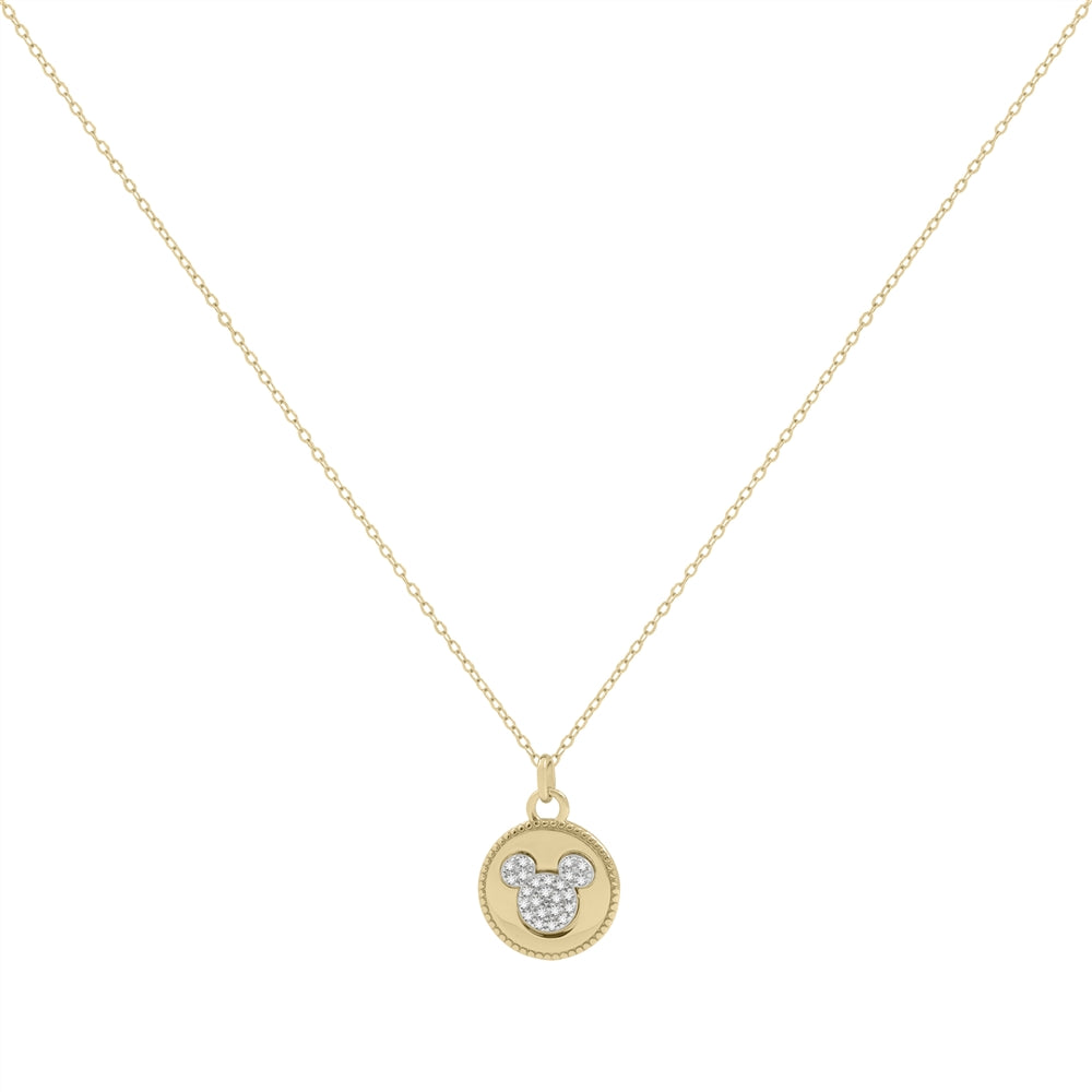 Disney Gold Mickey Double Sided Pendant