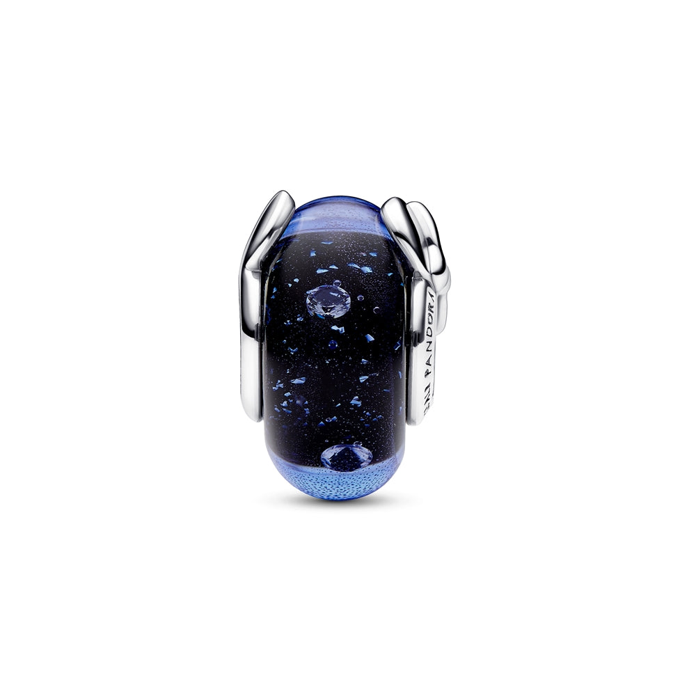 Pandora Disney Mickey Mouse & Minnie Mouse Blue Murano Glass Charm