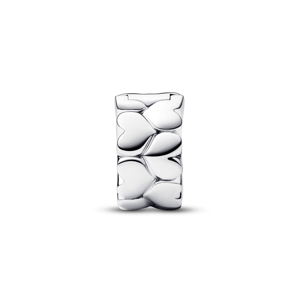 Pandora Heart Pattern Clip Charm