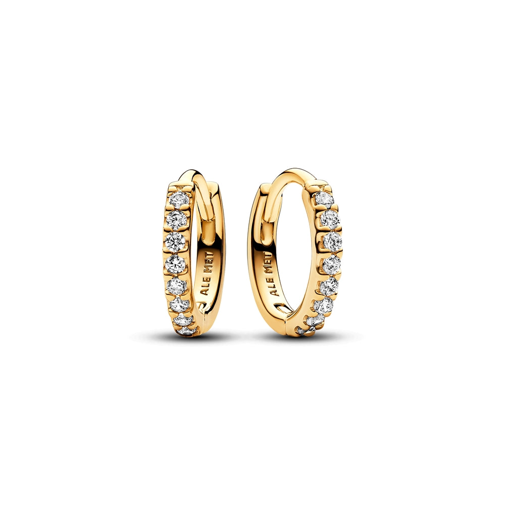 Pandora Gold Sparkling Huggie Hoop Earrings