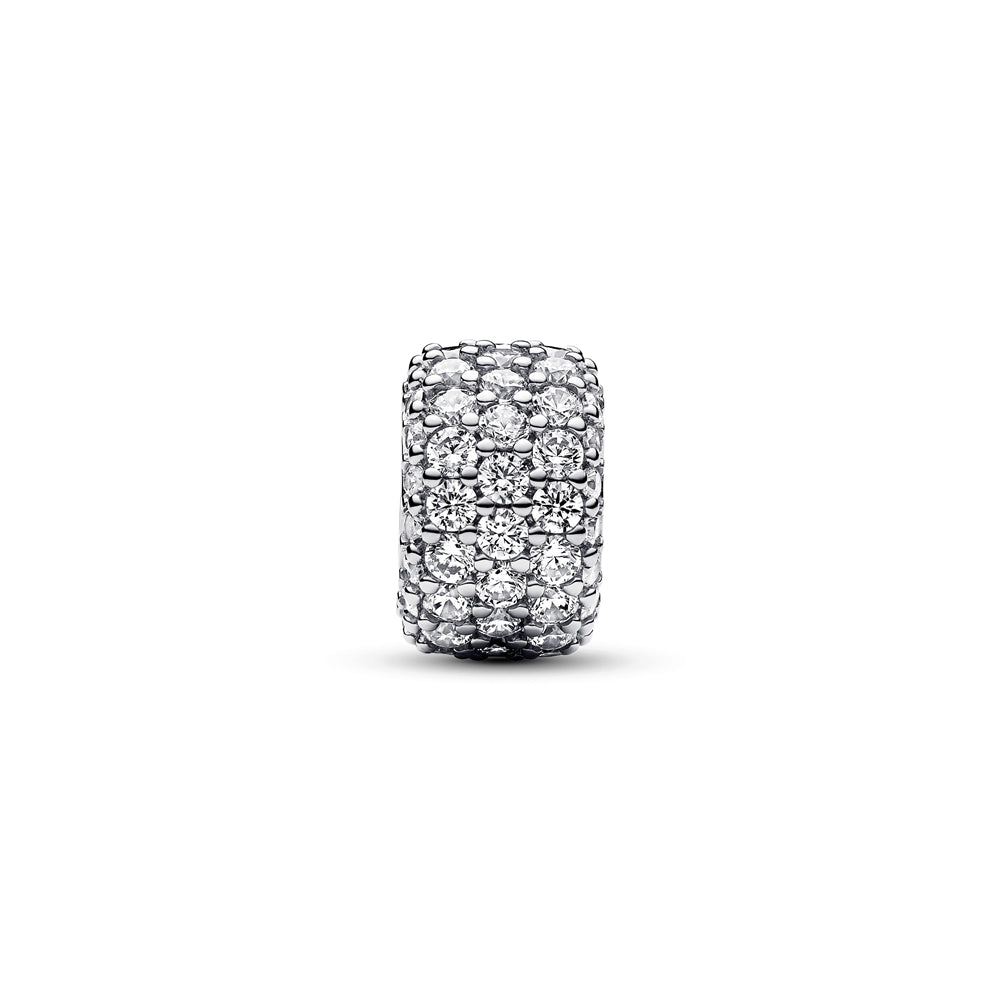 Pandora Sparkling Pavé Triple-row Charm