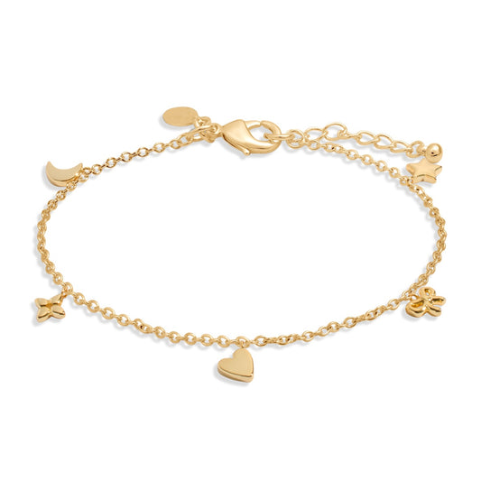 Joma Gold Multi Charms Style Bracelet