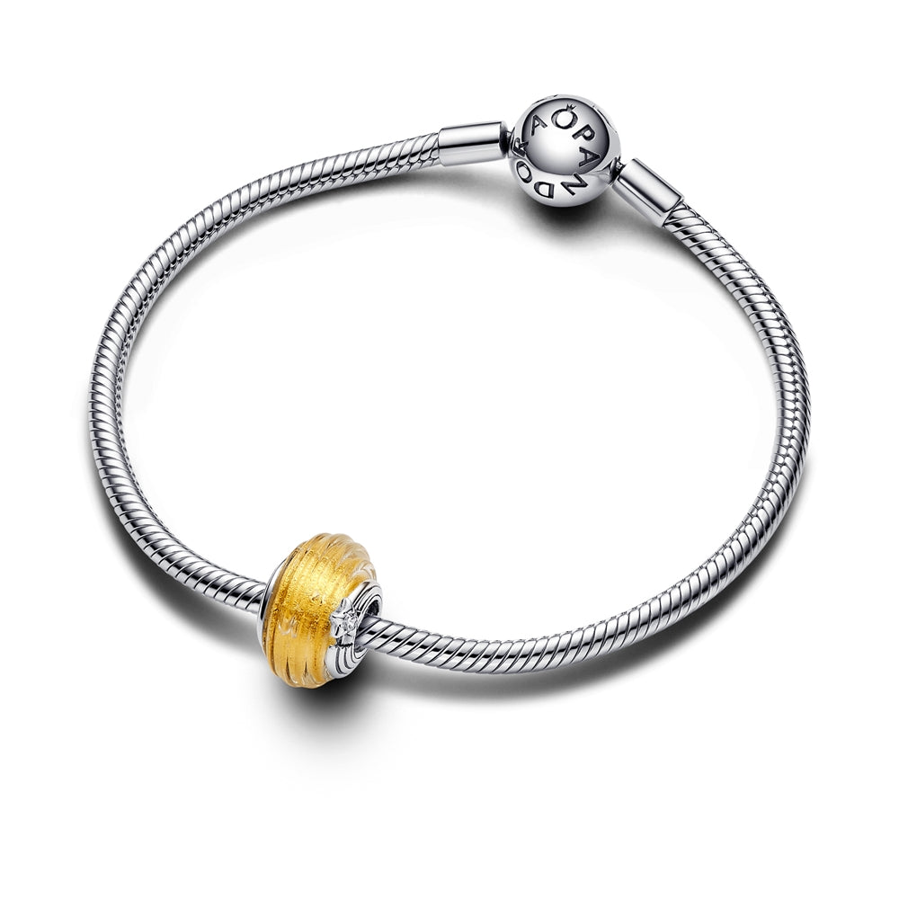 Pandora Shooting Star Grooved Murano Glass Charm