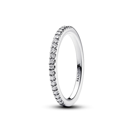 Pandora Silver Sparkling Band Ring