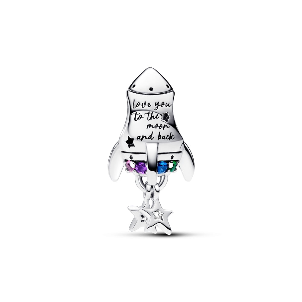 Pandora Space Love Rocket Charm