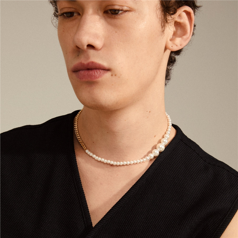 Pilgrim Gold Plated Beat Pearl Necklace