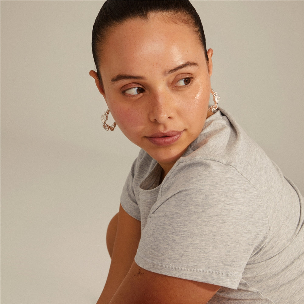 Pilgrim Silver Plated Flow Recycled Large Hoops