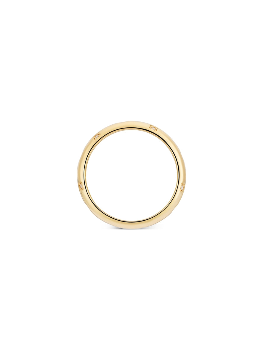 Argento Gold Galaxy Star Band Ring