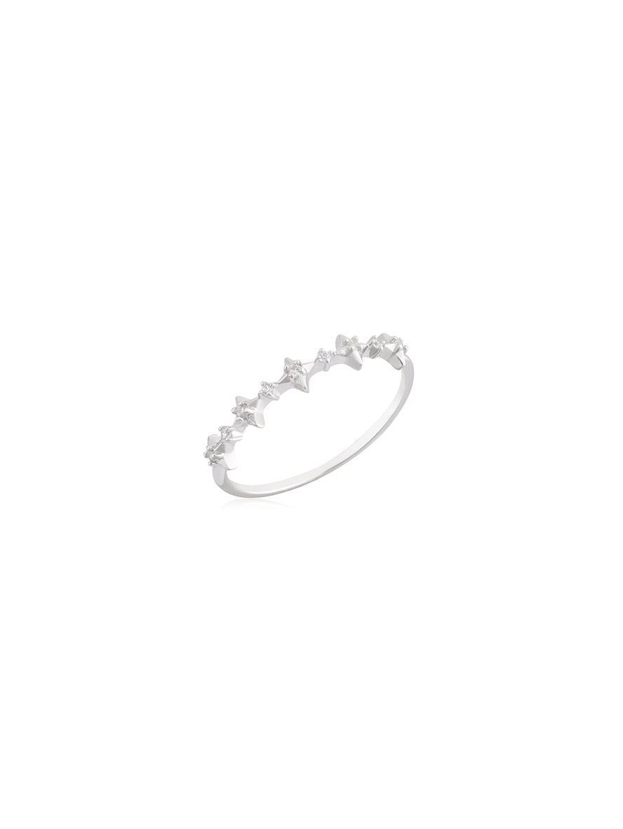 Argento Silver Galaxy Star Ring