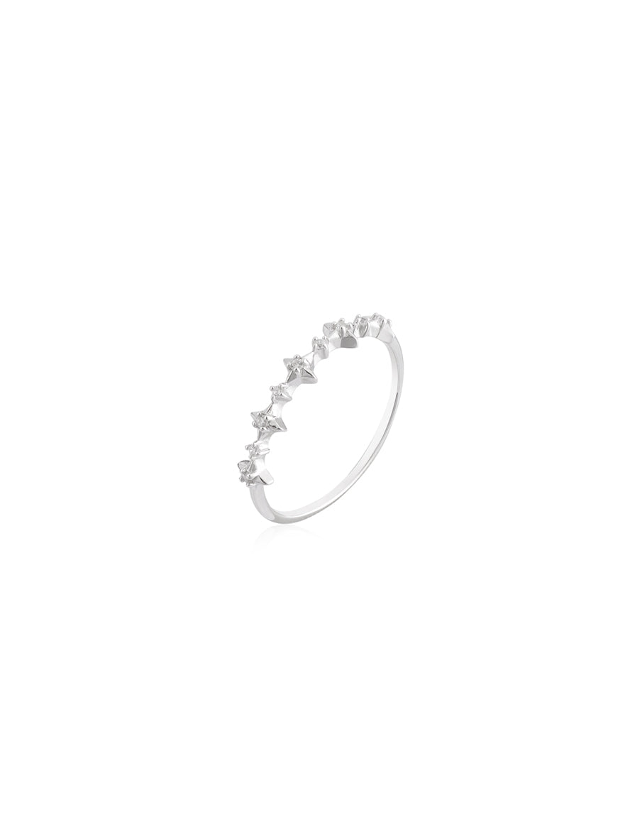 Argento Silver Galaxy Star Ring
