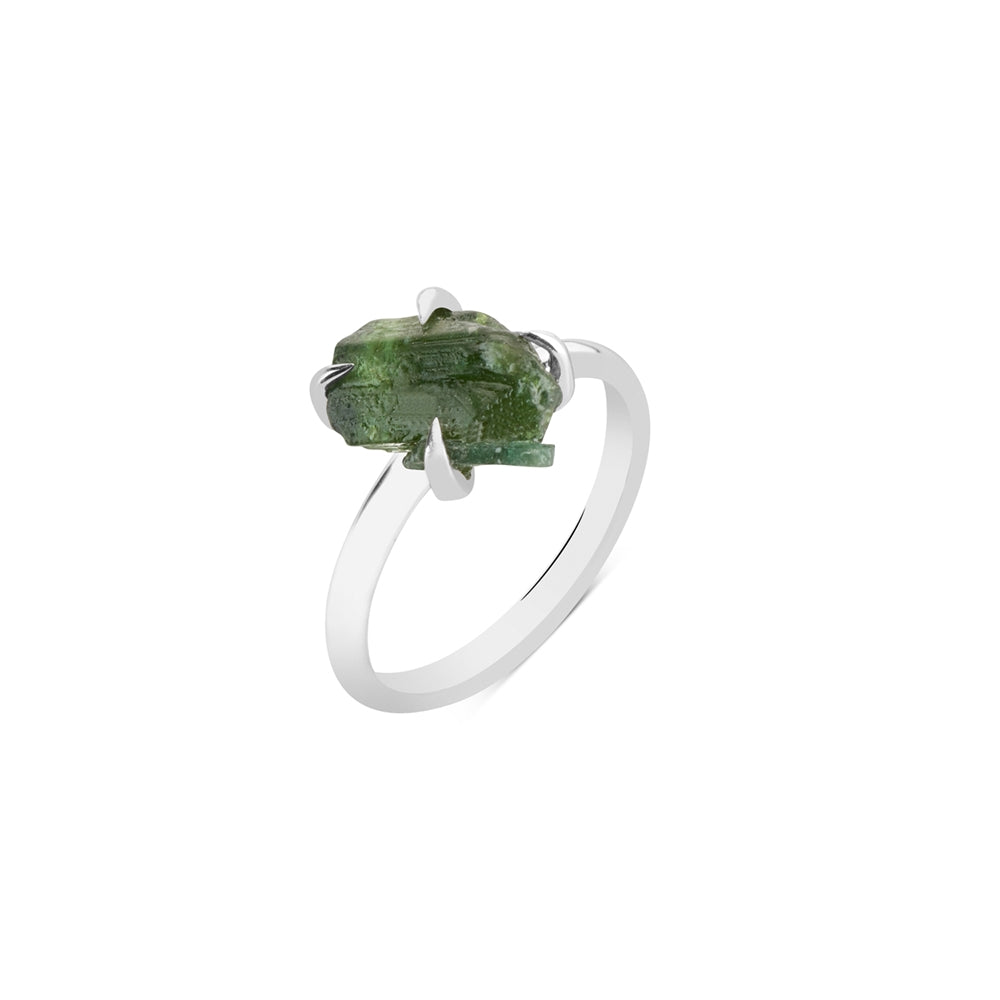 Argento Silver Green Tourmaline Gem Ring