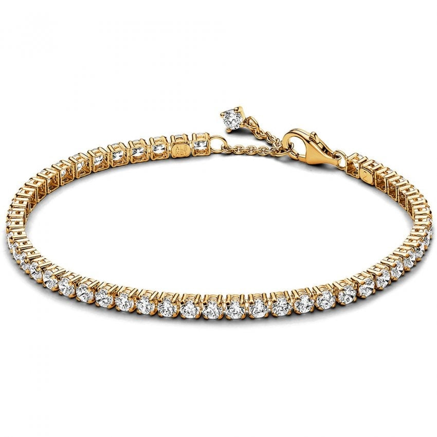 Pandora Gold Sparkling Tennis Bracelet