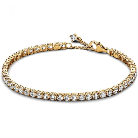 Pandora Gold Sparkling Tennis Bracelet