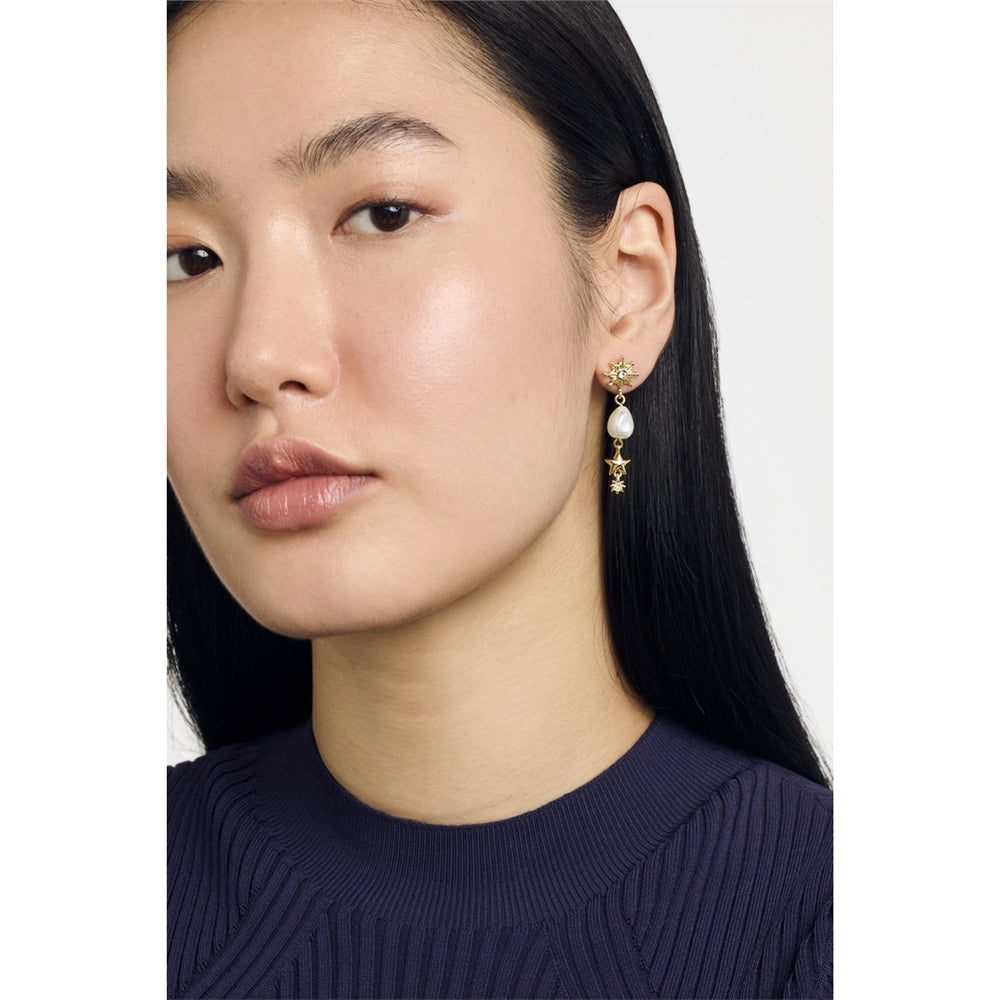 Ted Baker Celtris Gold Celestrial Pearl Drop Earrings
