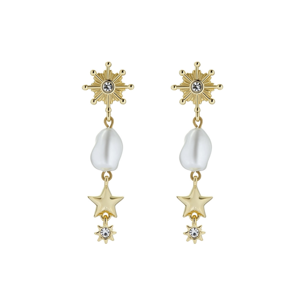 Ted Baker Celtris Gold Celestrial Pearl Drop Earrings