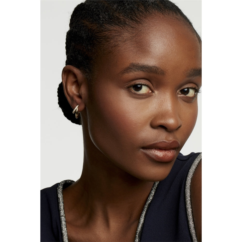 Ted Baker Helias Gold Crystal Double Hoop