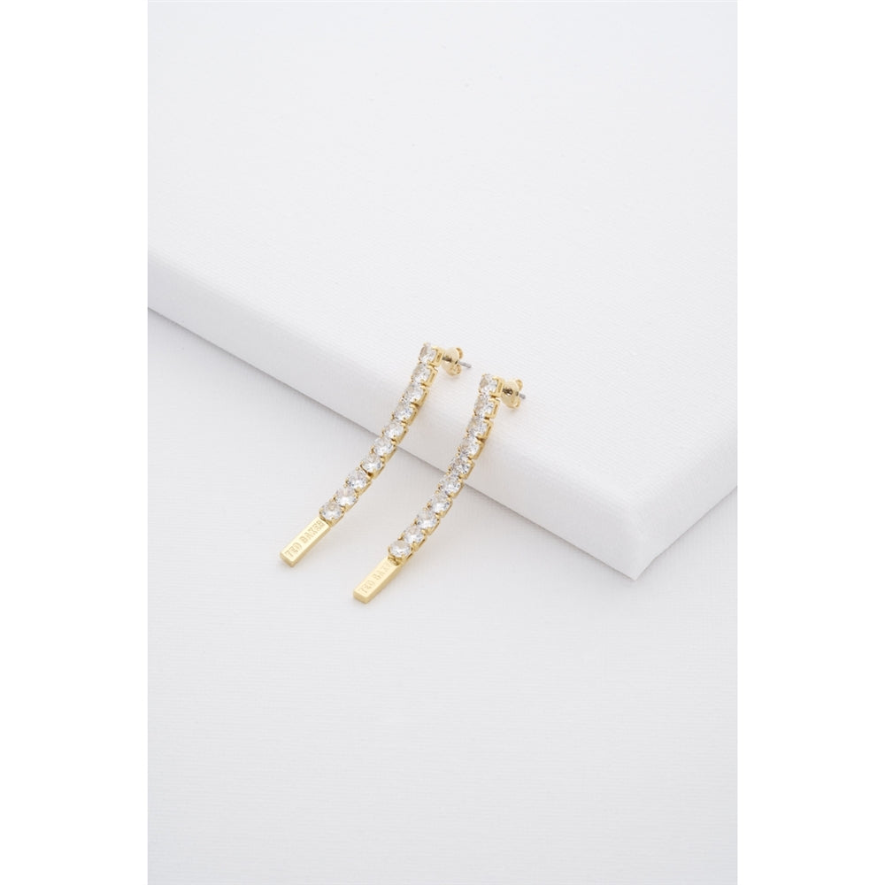 Ted Baker Mellsie Gold Icon Crystal Drop Earrings