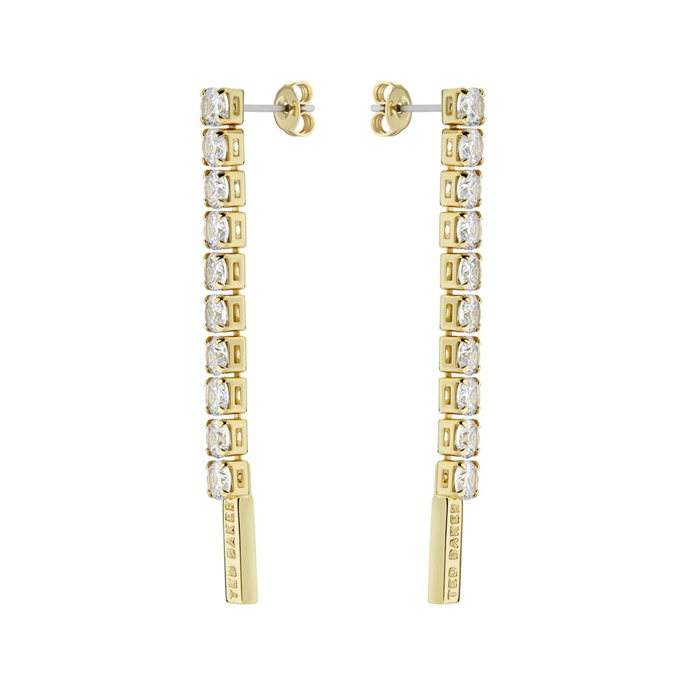 Ted Baker Mellsie Gold Icon Crystal Drop Earrings