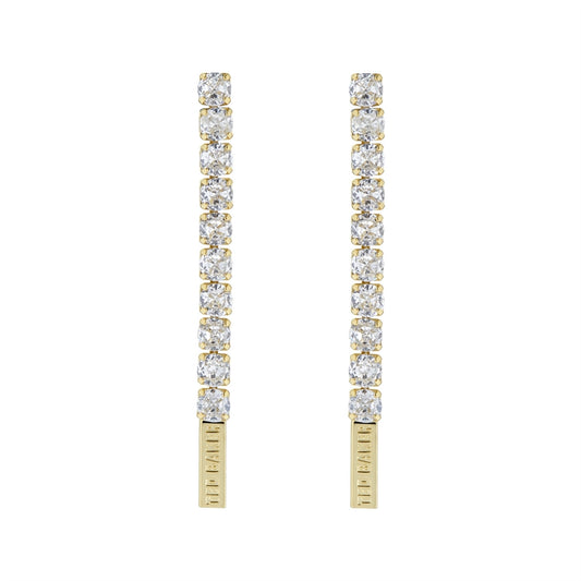 Ted Baker Mellsie Gold Icon Crystal Drop Earrings