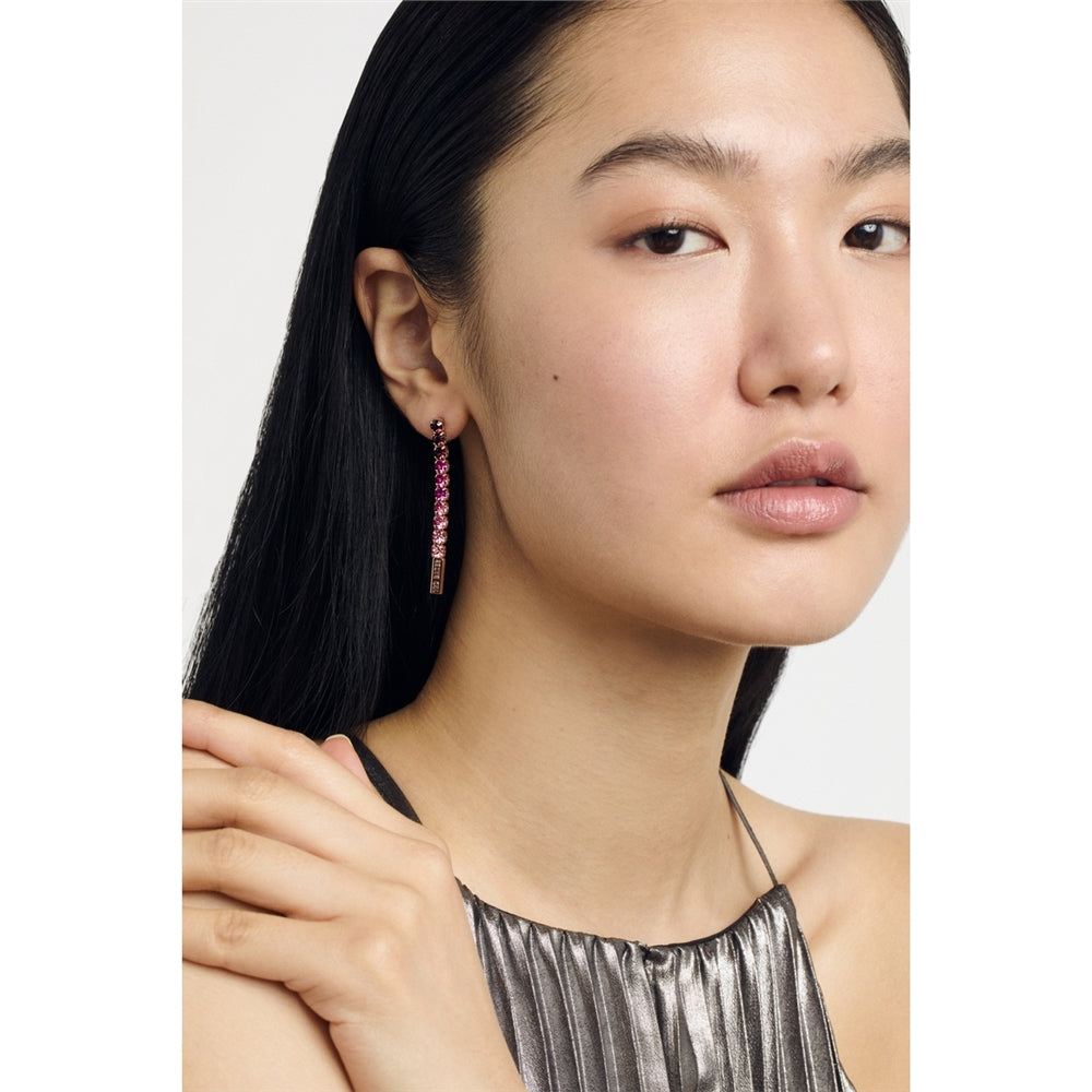 Ted Baker Mellsie Rose Gold Icon Crystal Drop Earrings