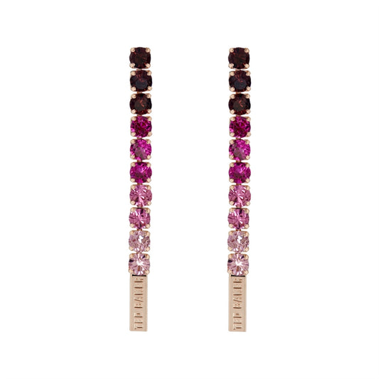 Ted Baker Mellsie Rose Gold Icon Crystal Drop Earrings