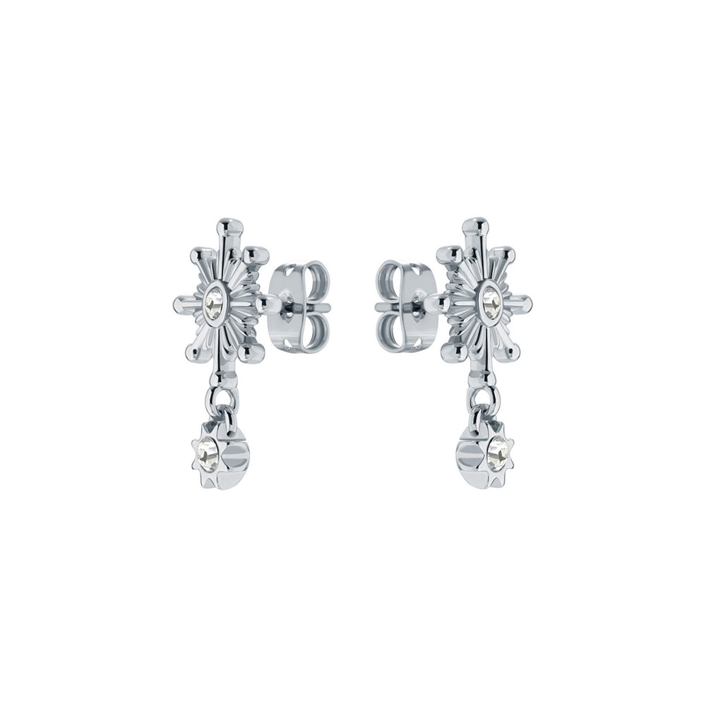 Ted Baker Celtis Silver Celestial Crystal Star Drop Earrings
