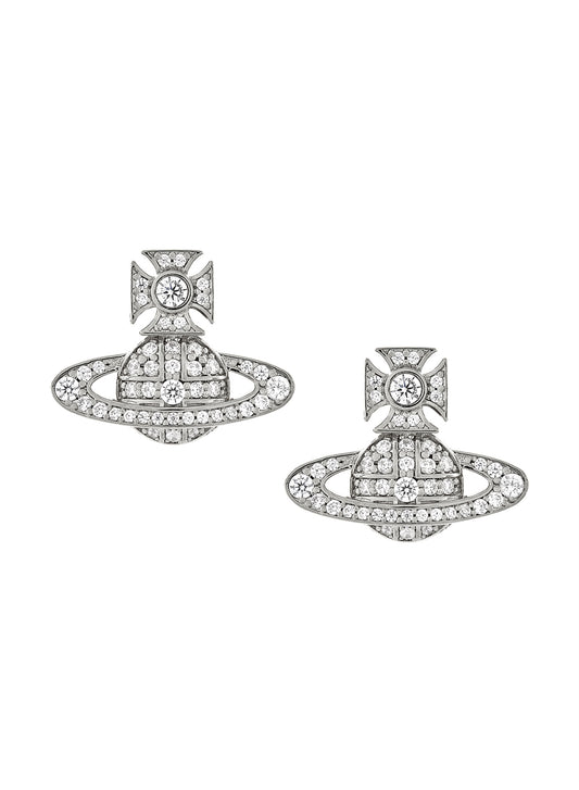 Vivienne Westwood Carmela Bas Relief Silver Tone Studs