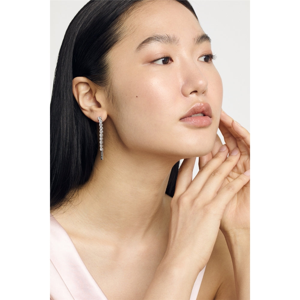 Ted Baker Mellsie Silver Icon Crystal Drop Earrings